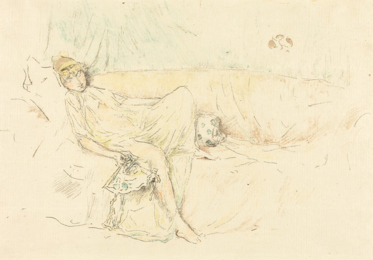 Draped Figure, Reclining by James McNeill Whistler