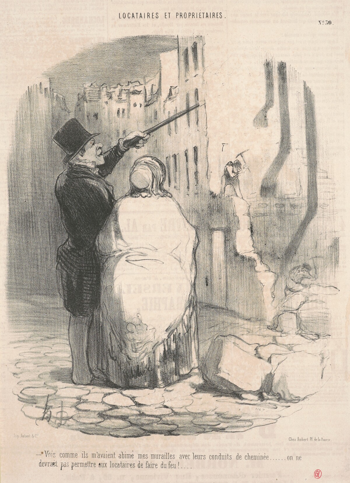 Vois comme ils avaient abimè ... by Honoré Daumier
