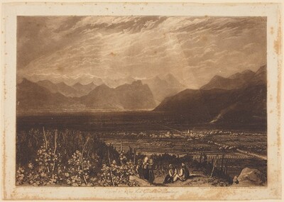 Chain of Alps from Grenoble to Chamberi