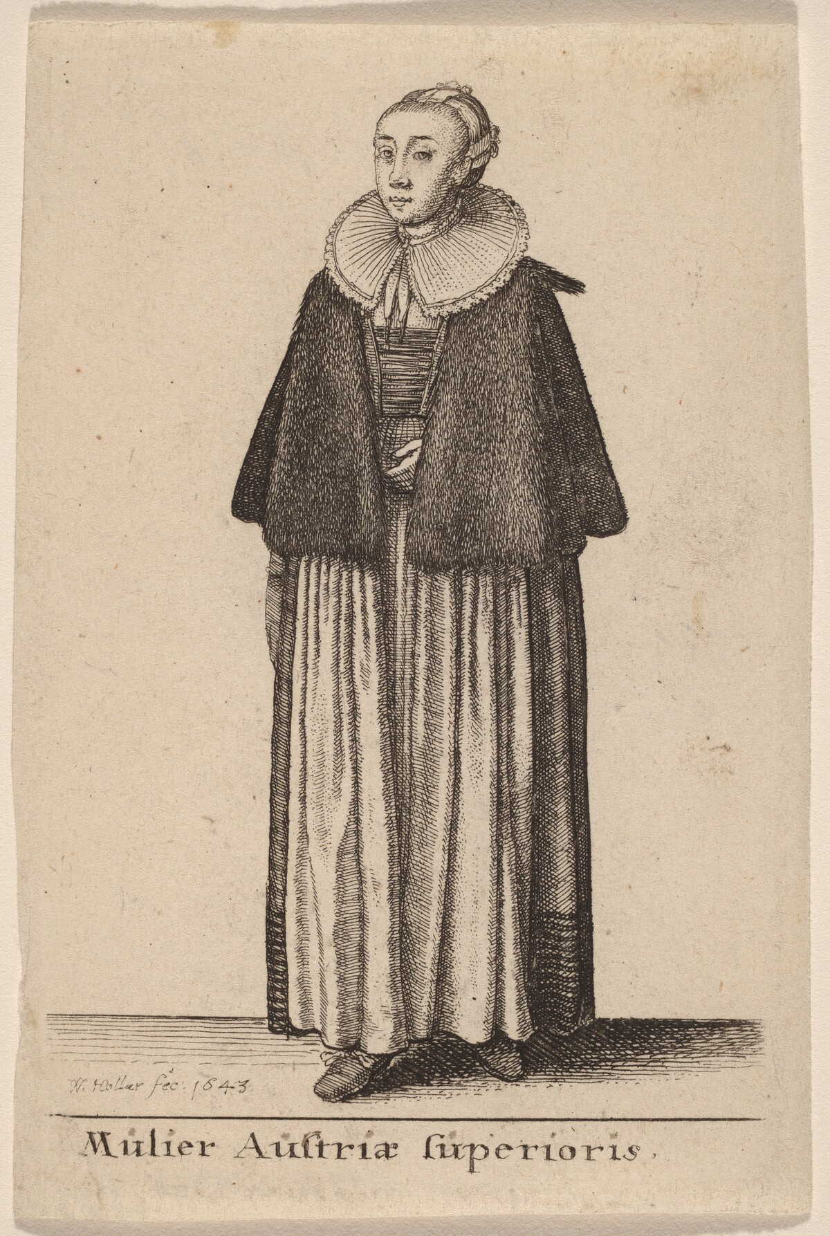 Mulier Austriae Superioris by Wenceslaus Hollar