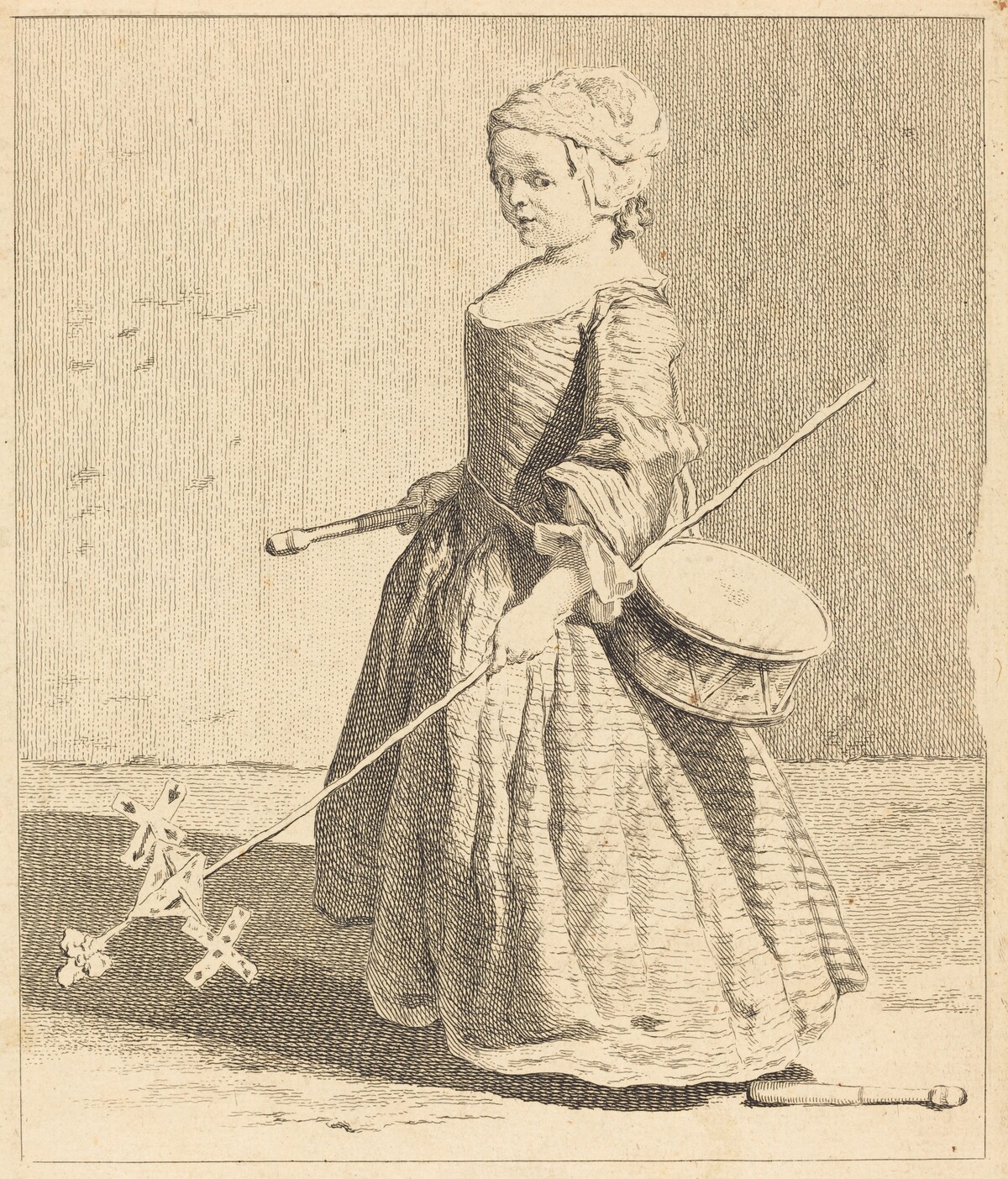 Le Jeune Soldat by Charles-Nicolas Cochin I after Jean Siméon Chardin