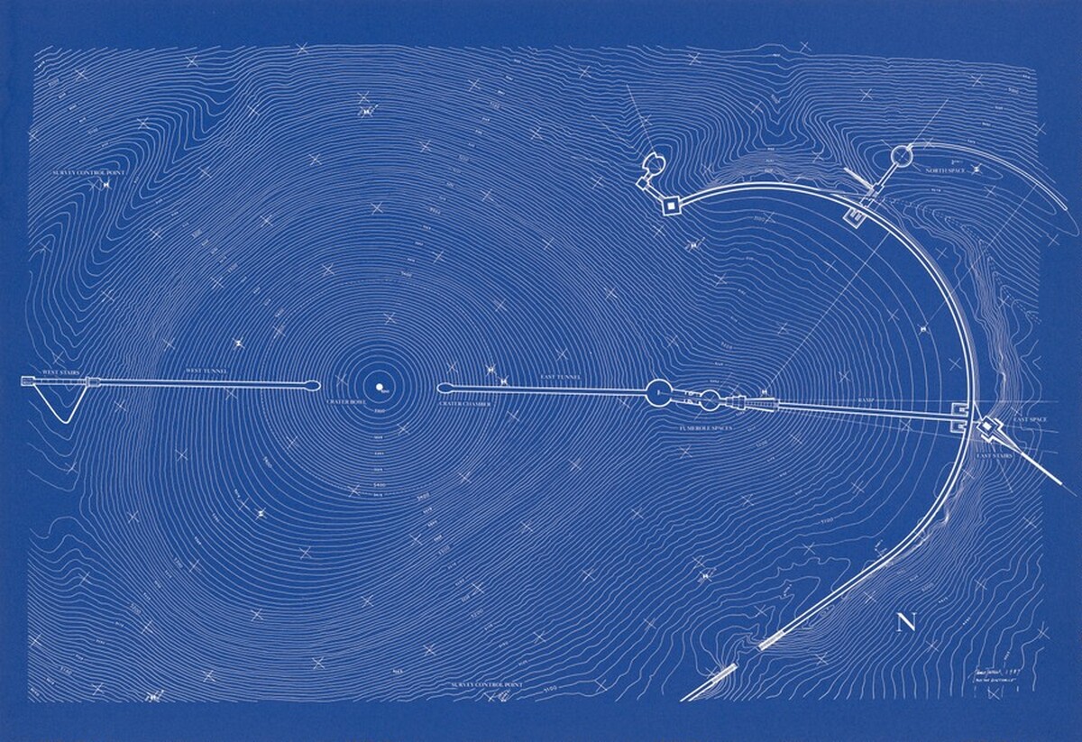 Roden Crater: Site Plan by James Turrell