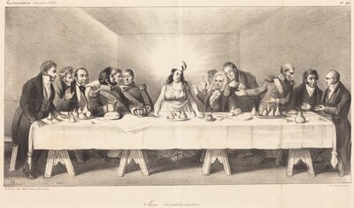 Scène révolutionnaire: Parody on the Last Supper