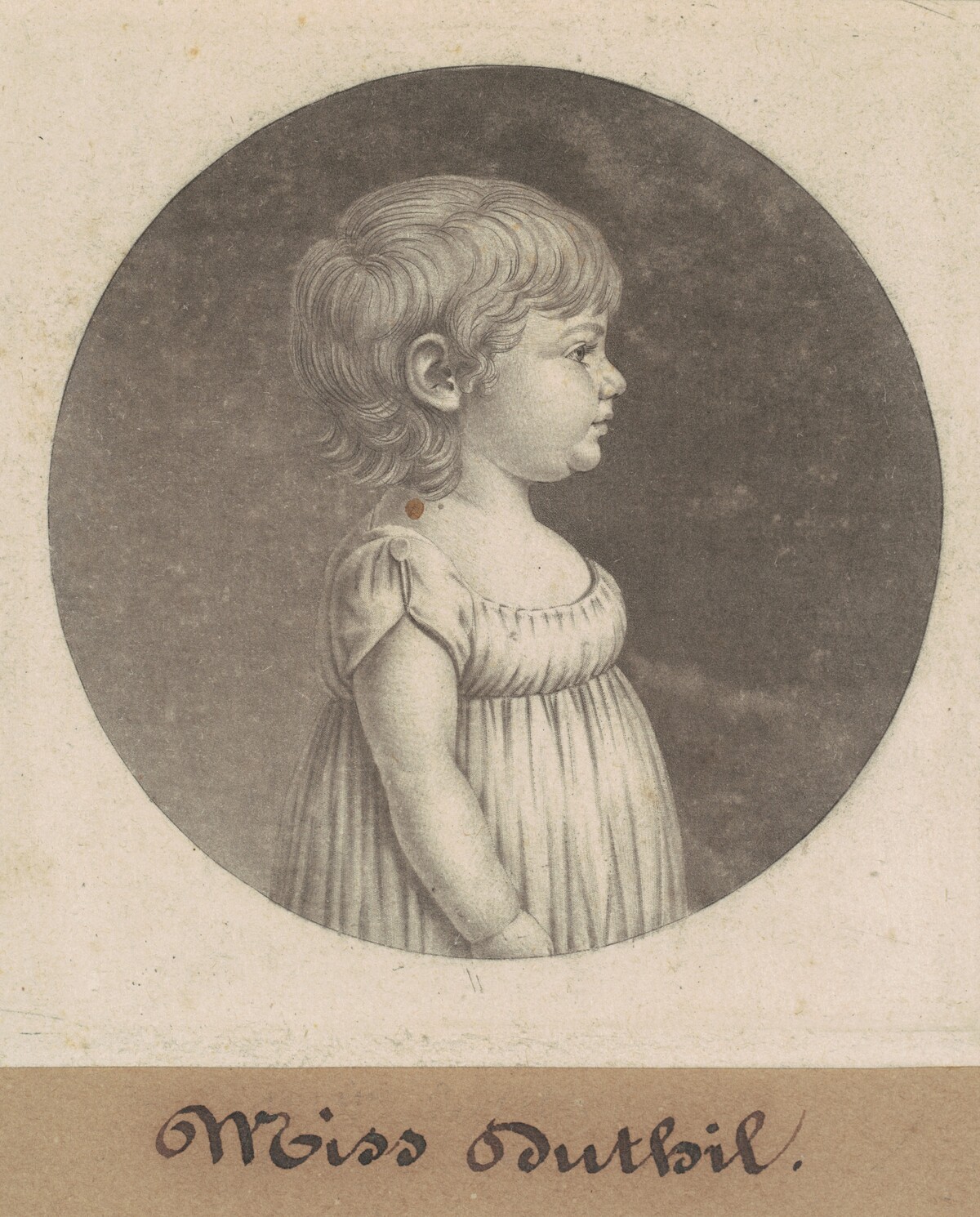 Miss Dutilh by Charles B. J. Févret de Saint-Mémin
