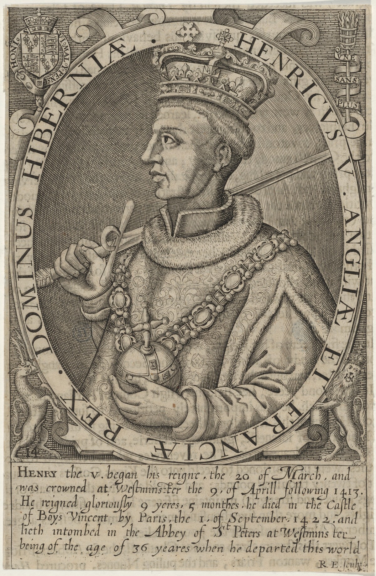 King Henry V by Renold Elstrack
