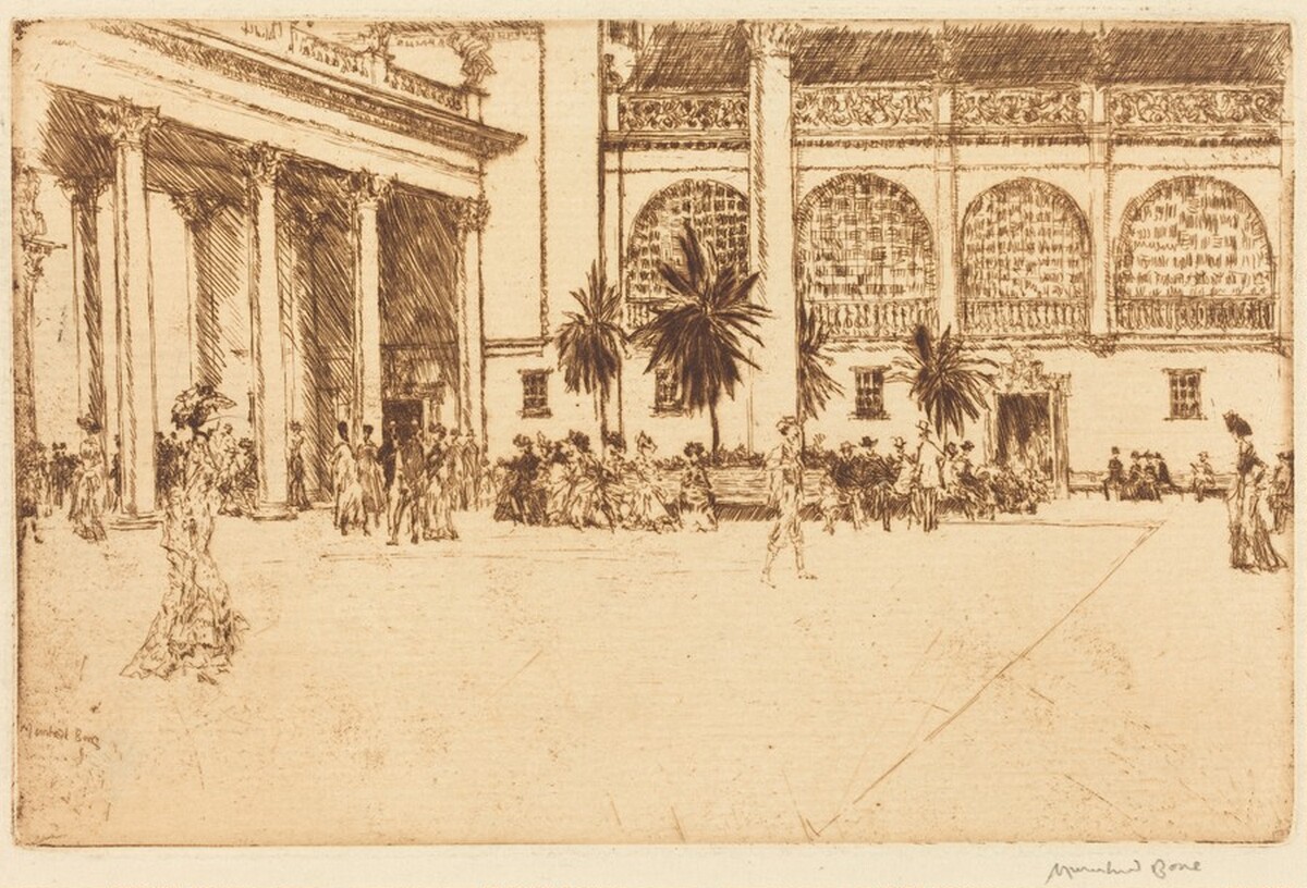 The Piazza by Muirhead Bone