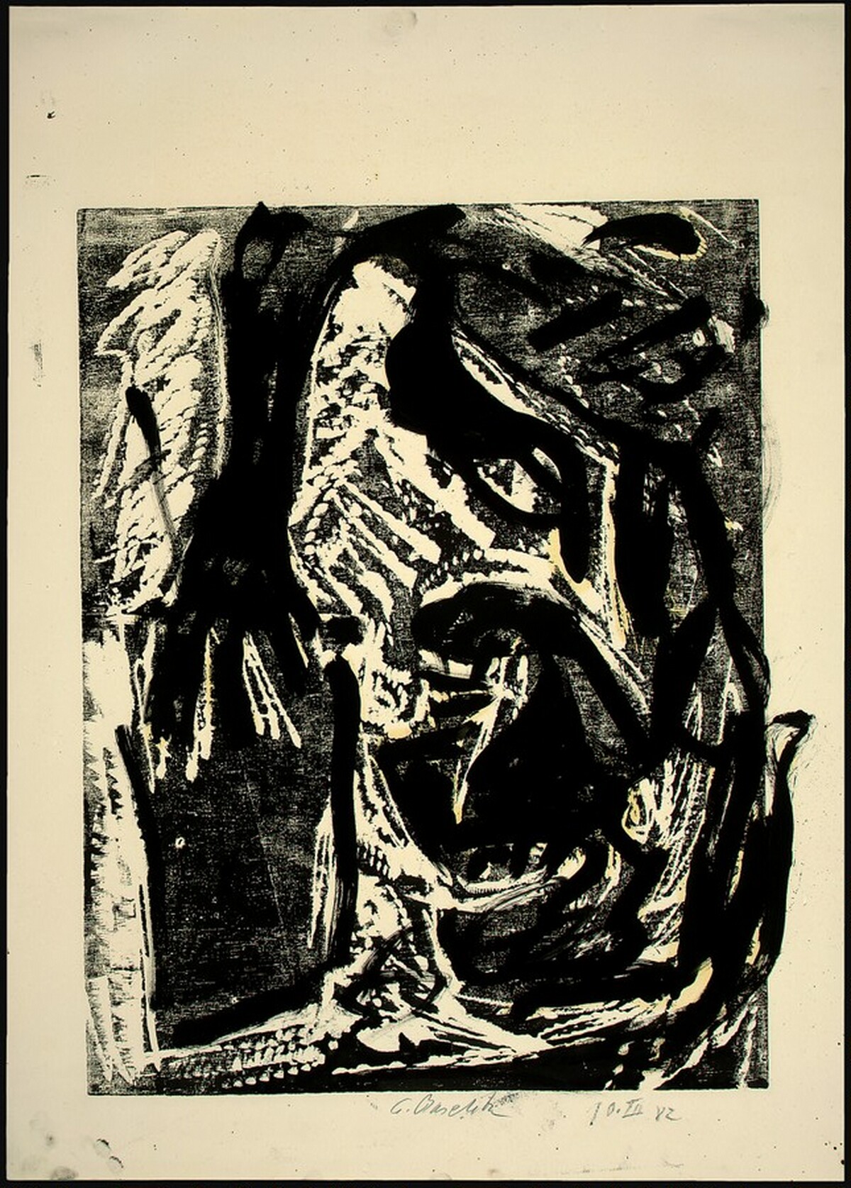 Man Reading (Lesender Mann) by Georg Baselitz