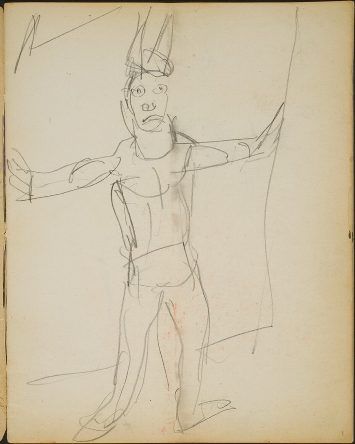Zirkusartist (Male Performer) [p. 1] by Max Beckmann
