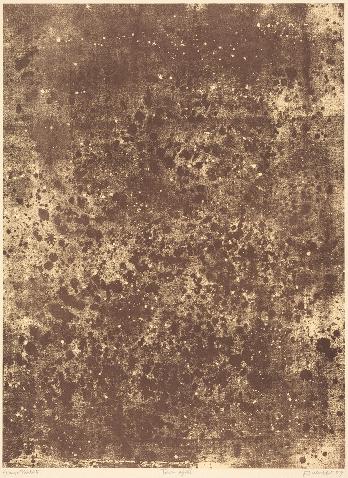 Terre agitee by Jean Dubuffet