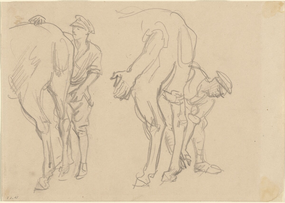 Studies for "Scots Grey" by John Singer Sargent