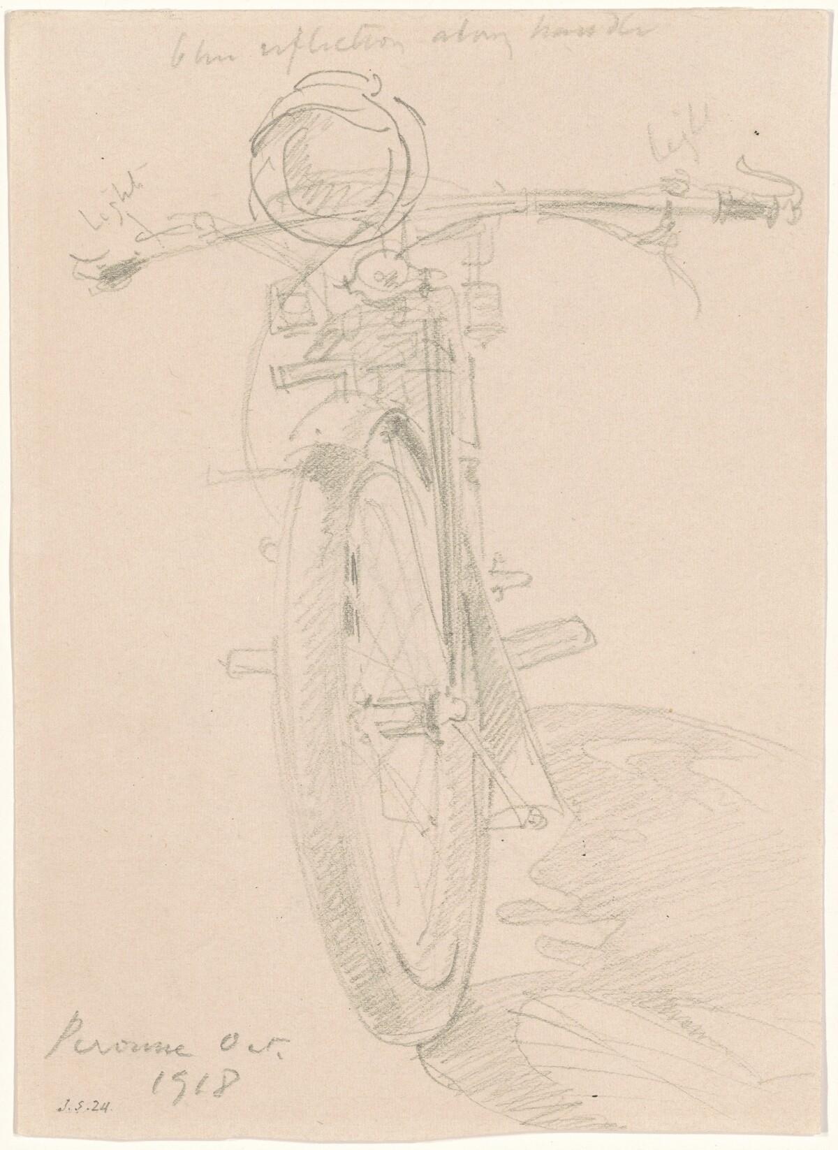 Motorcycle [recto] by John Singer Sargent