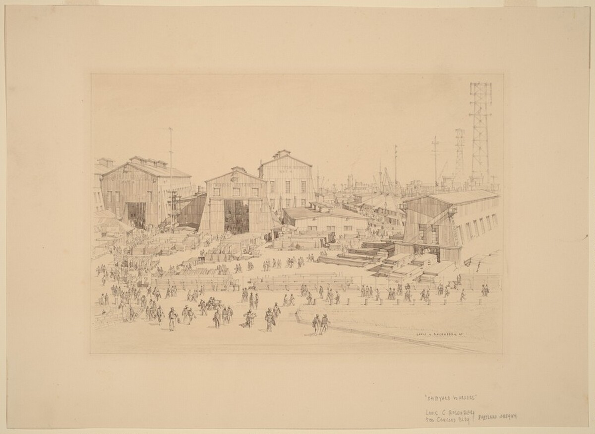Shipyard Workers by Louis Conrad Rosenberg