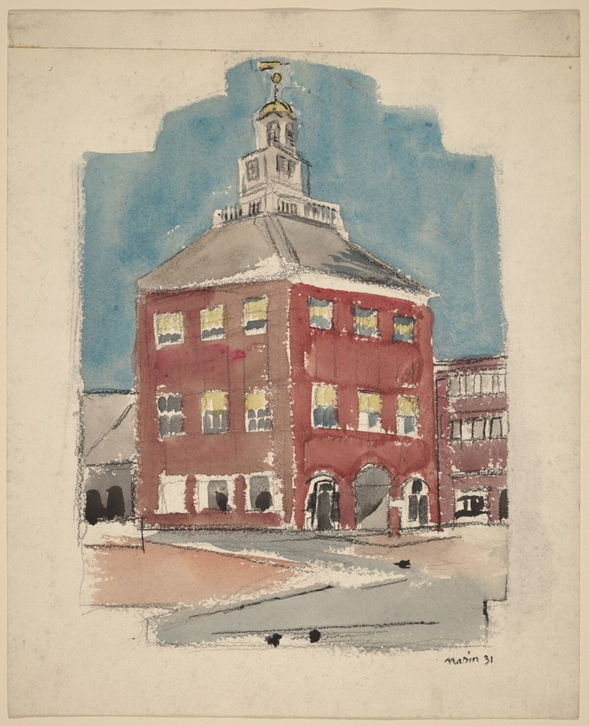 Old Court House, New Castle, Delaware by John Marin