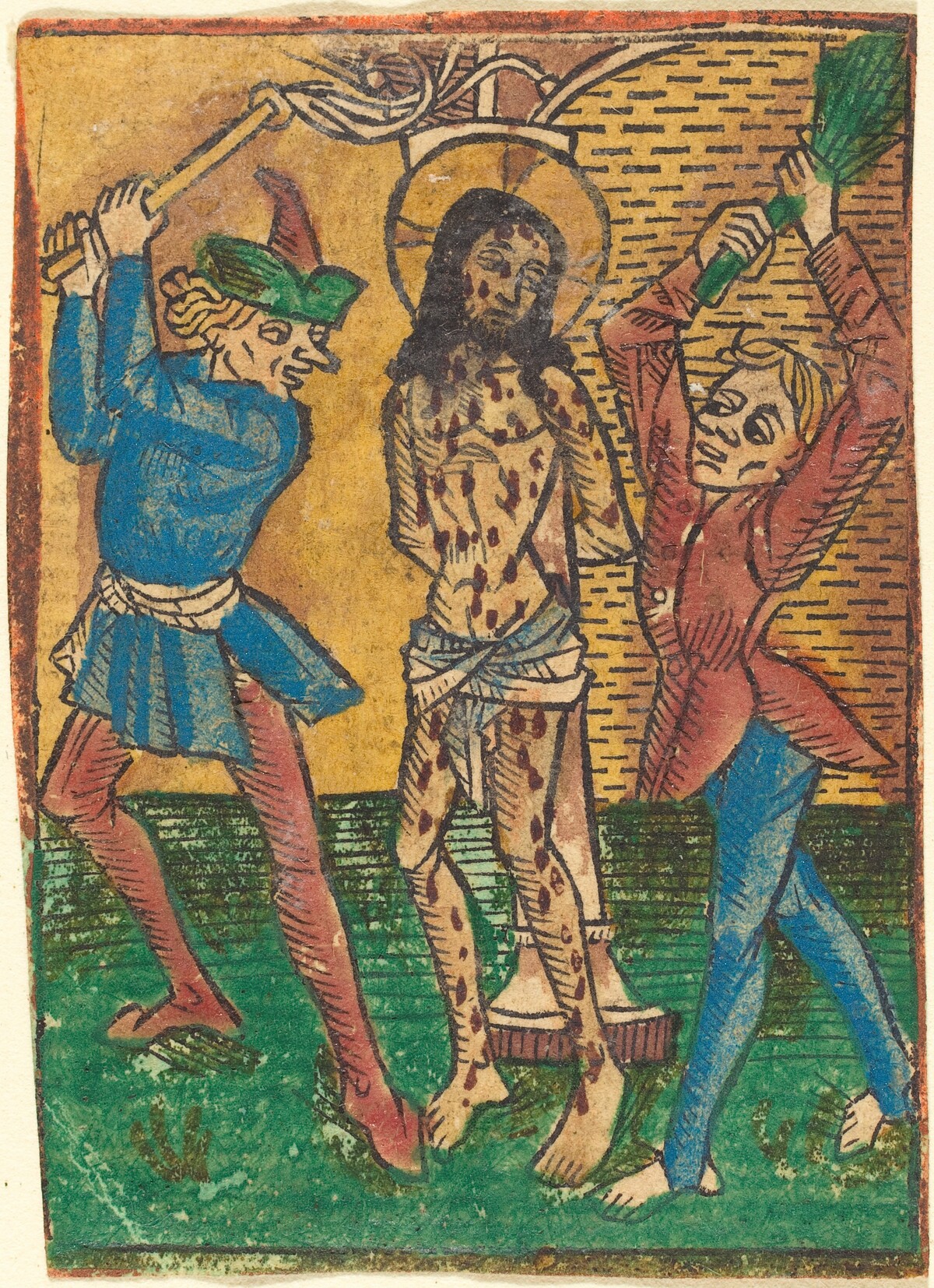 Scourging of Christ by German 15th Century