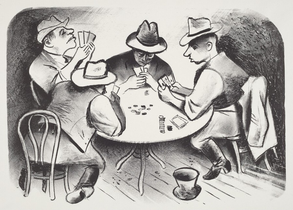Poker by William Gropper