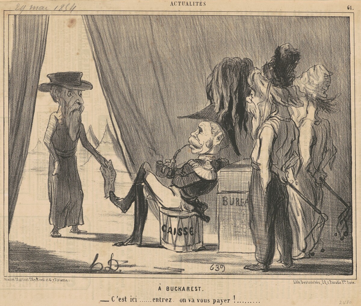 A Bucharest by Honoré Daumier