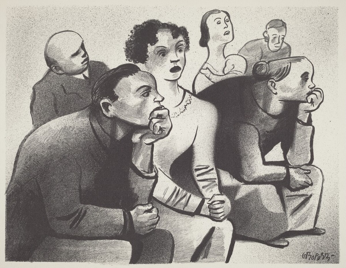 Untitled (Listeners) by William Gropper
