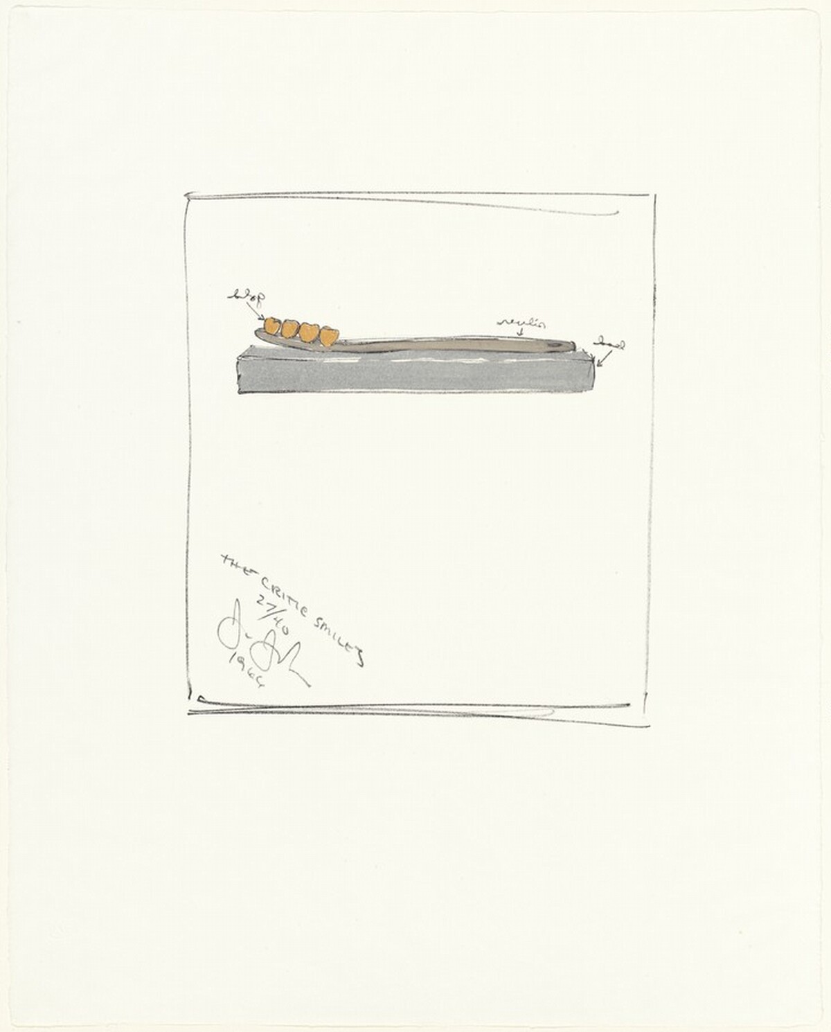 The Critic Smiles by Jasper Johns