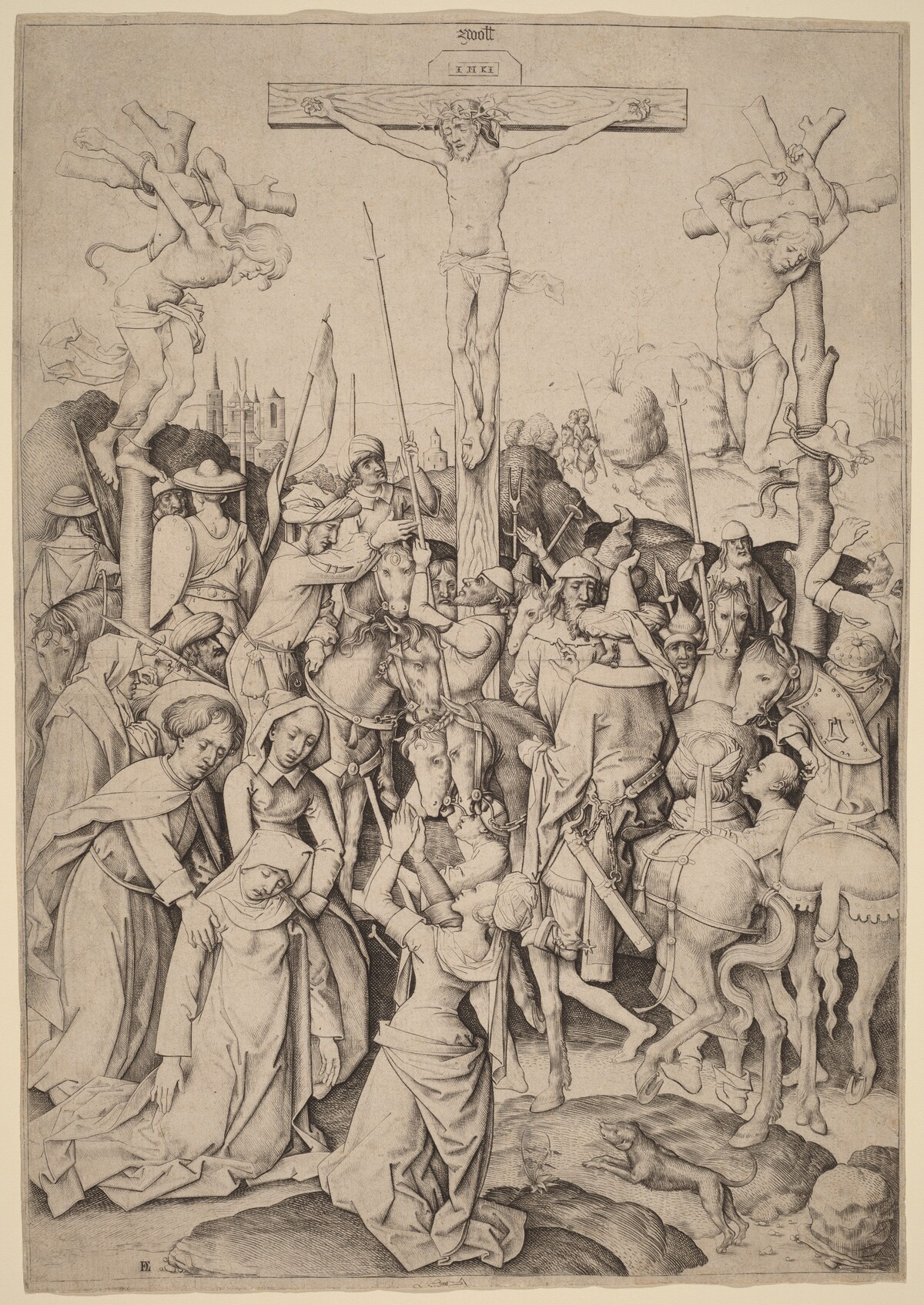 The Mount of Calvary by Master I.A.M. of Zwolle