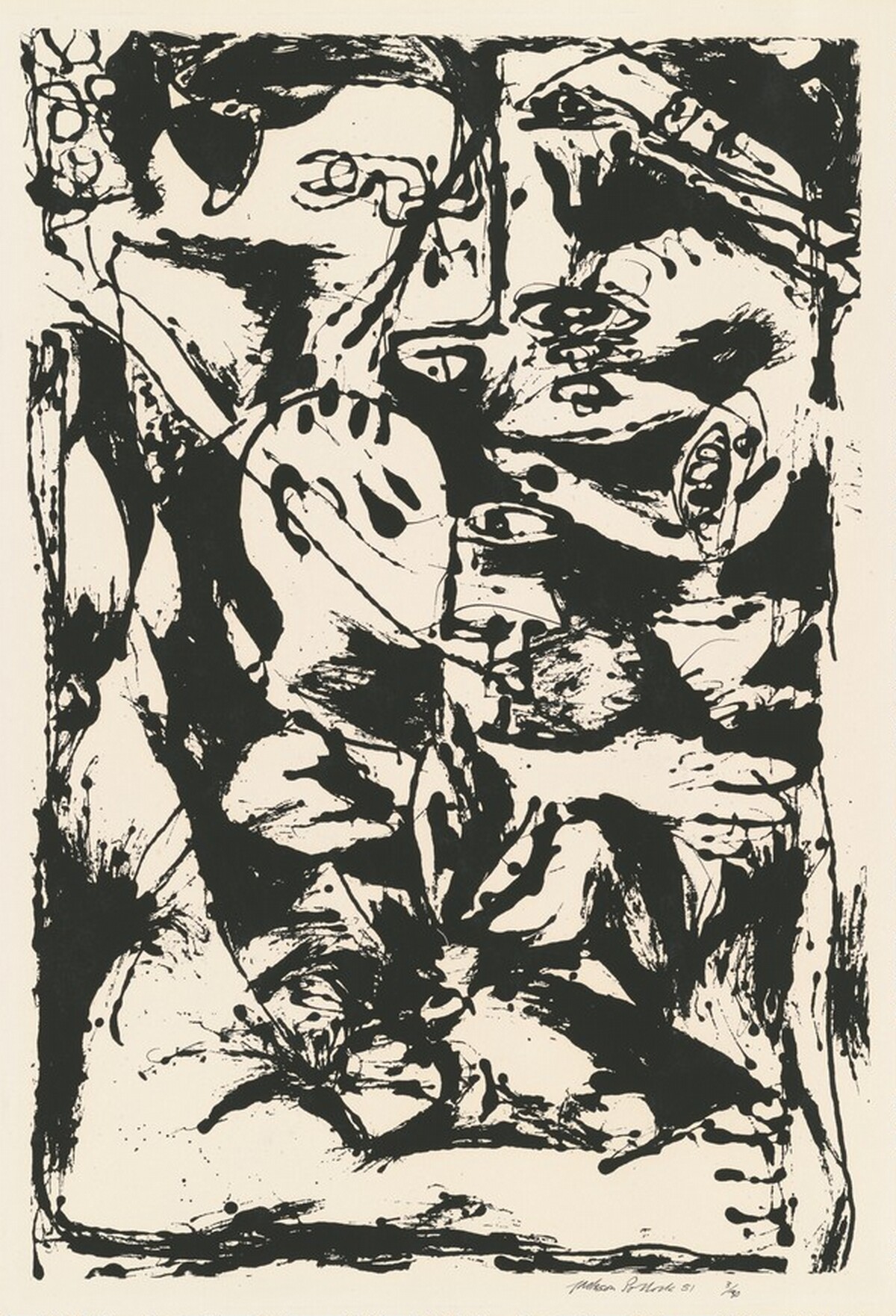 Untitled (Silkscreen I) by Jackson Pollock