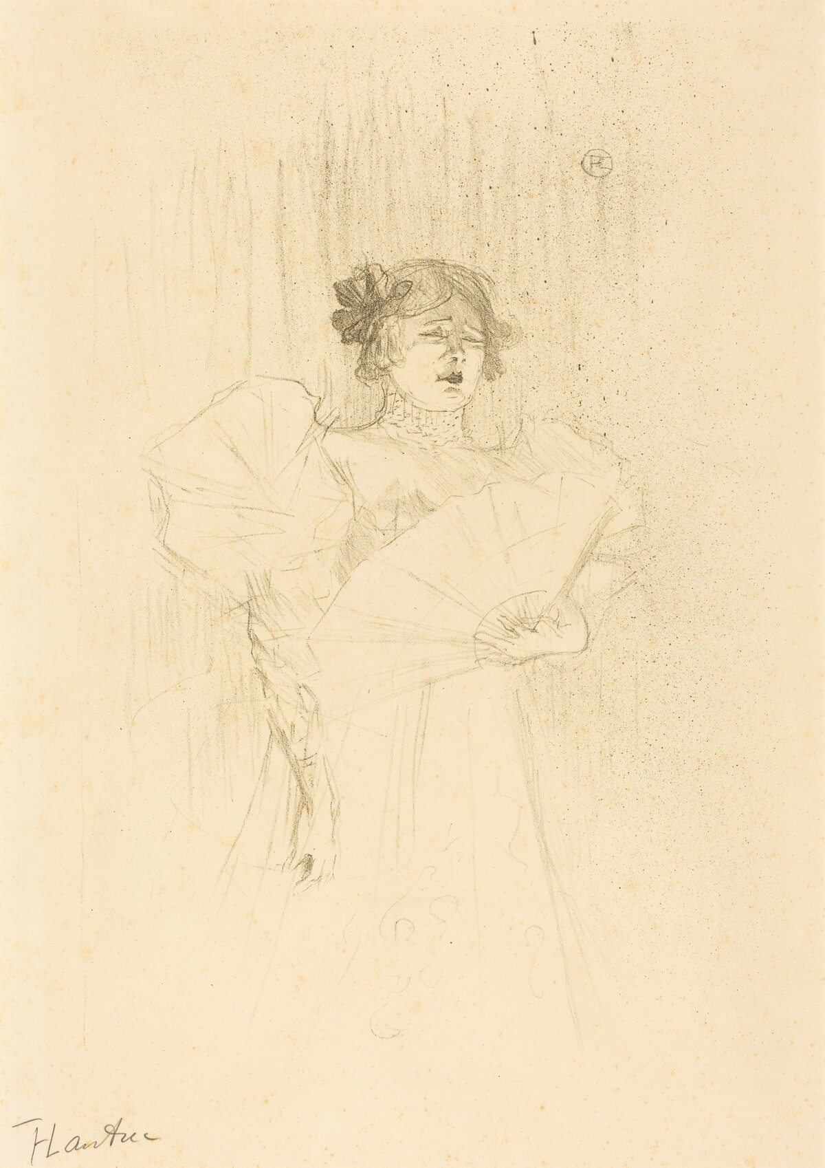 Luce Myres Full Face (Luce Myrès, de face) by Henri de Toulouse-Lautrec