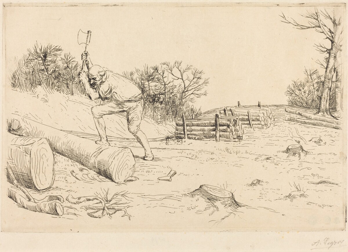Woodcutter (Le bucheron) by Alphonse Legros
