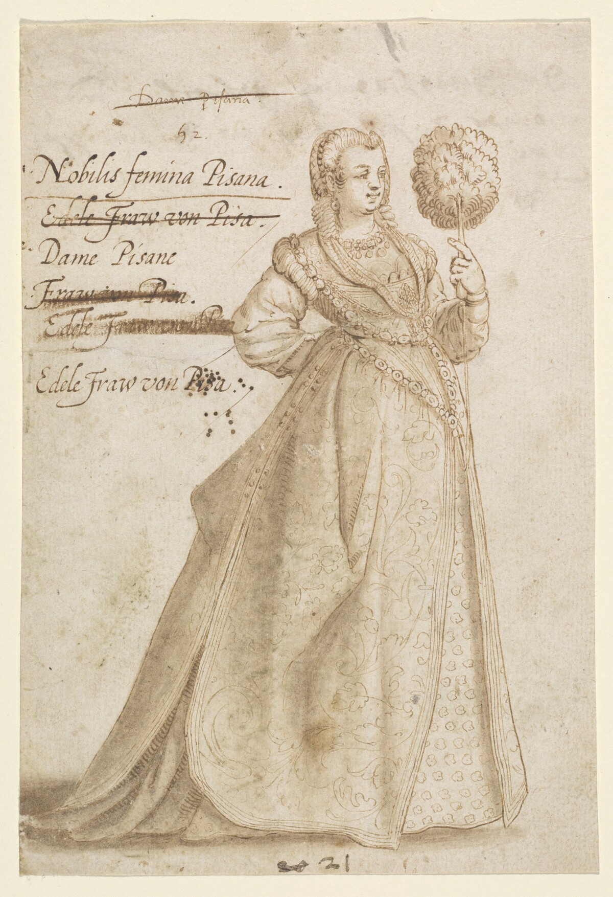 A Noble Lady of Pisa by Jean-Jacques Boissard