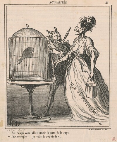 Est-ce que vous allez ouvrir la porte de la cage ...