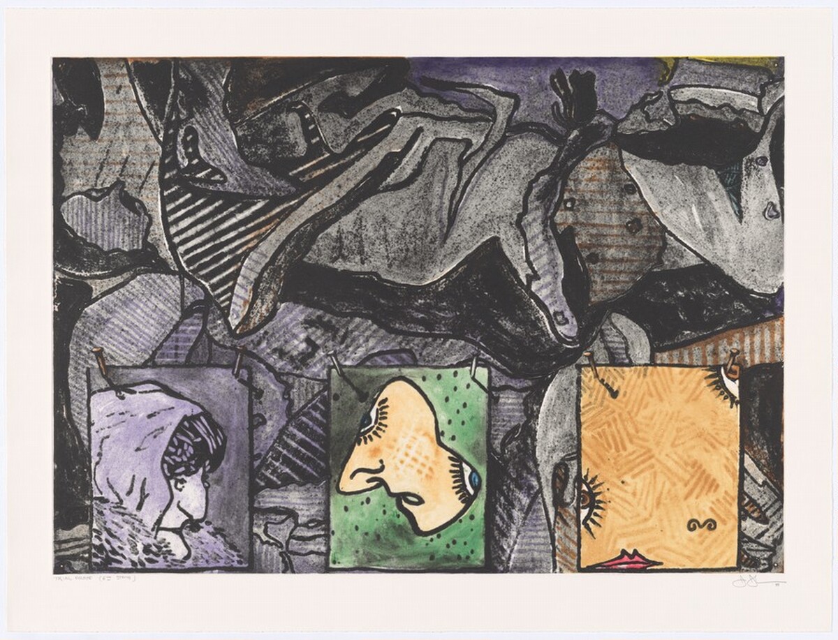 Untitled [trial proof of 6th state] by Jasper Johns