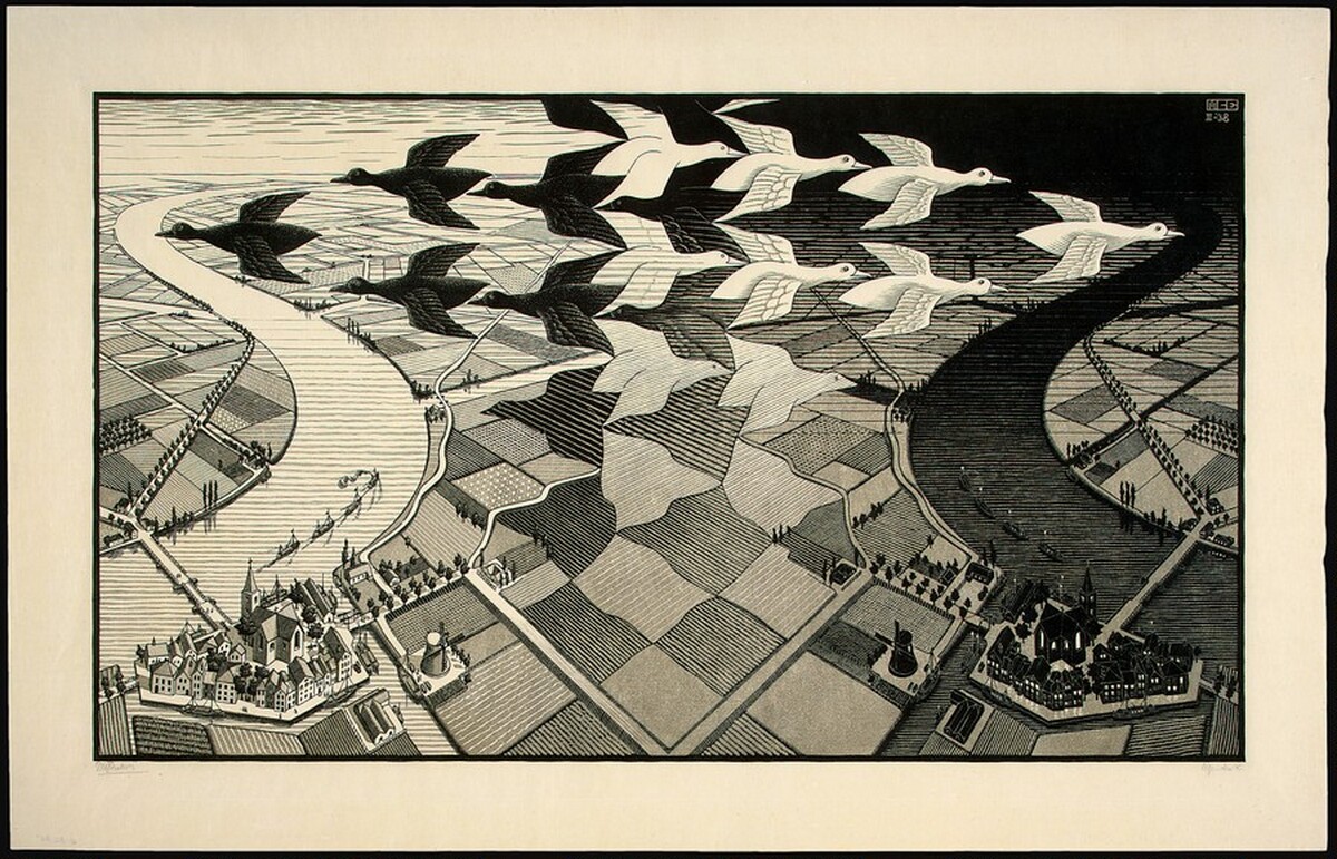 Day and Night by M.C. Escher