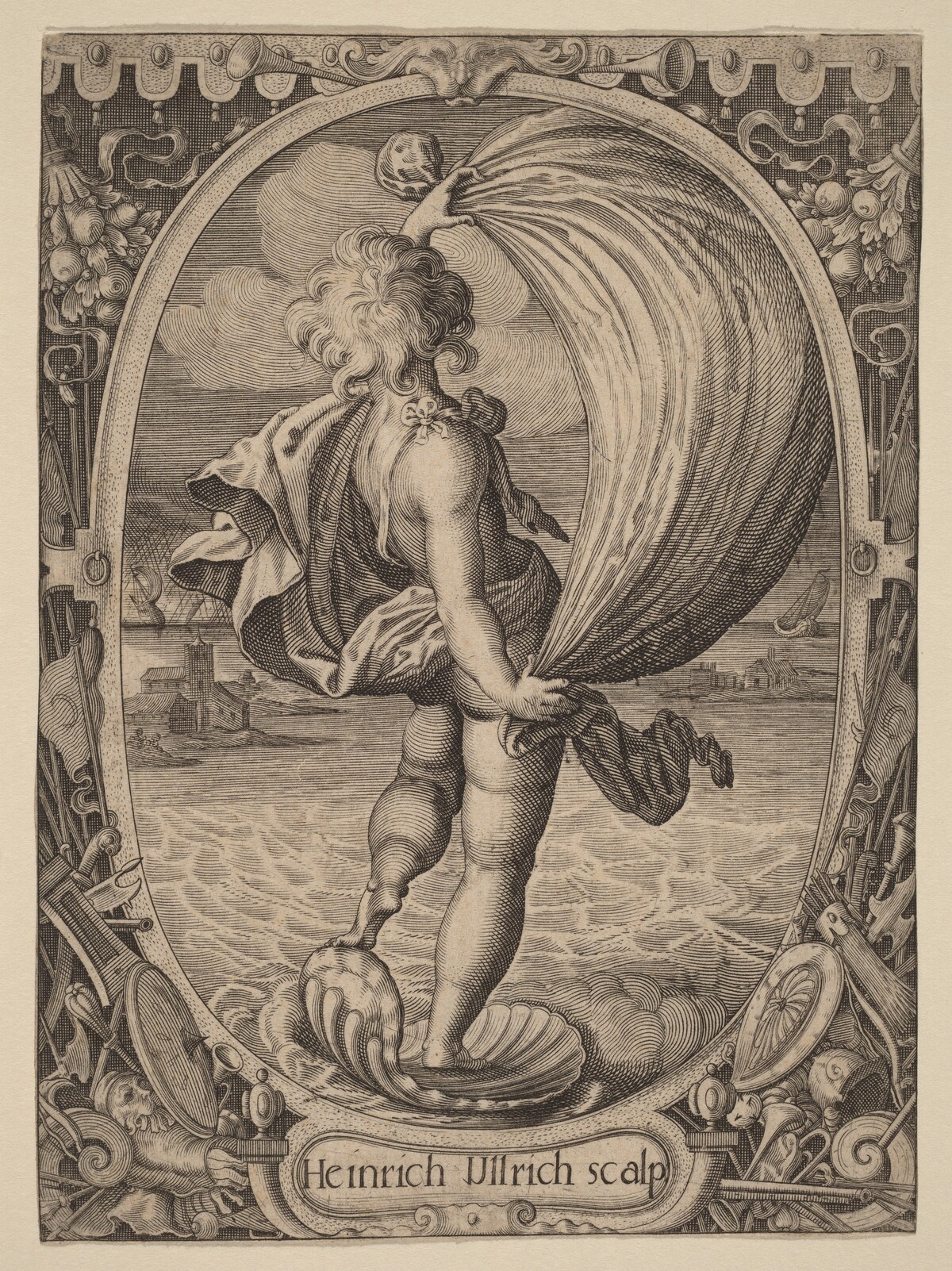 Aiolos, Personification of Wind by Heinrich Ulrich