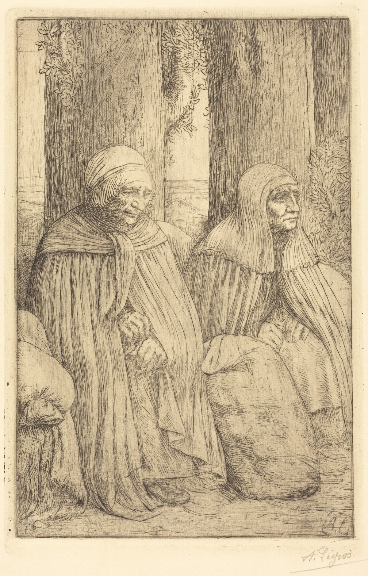 Peasants (Paysannes) by Alphonse Legros