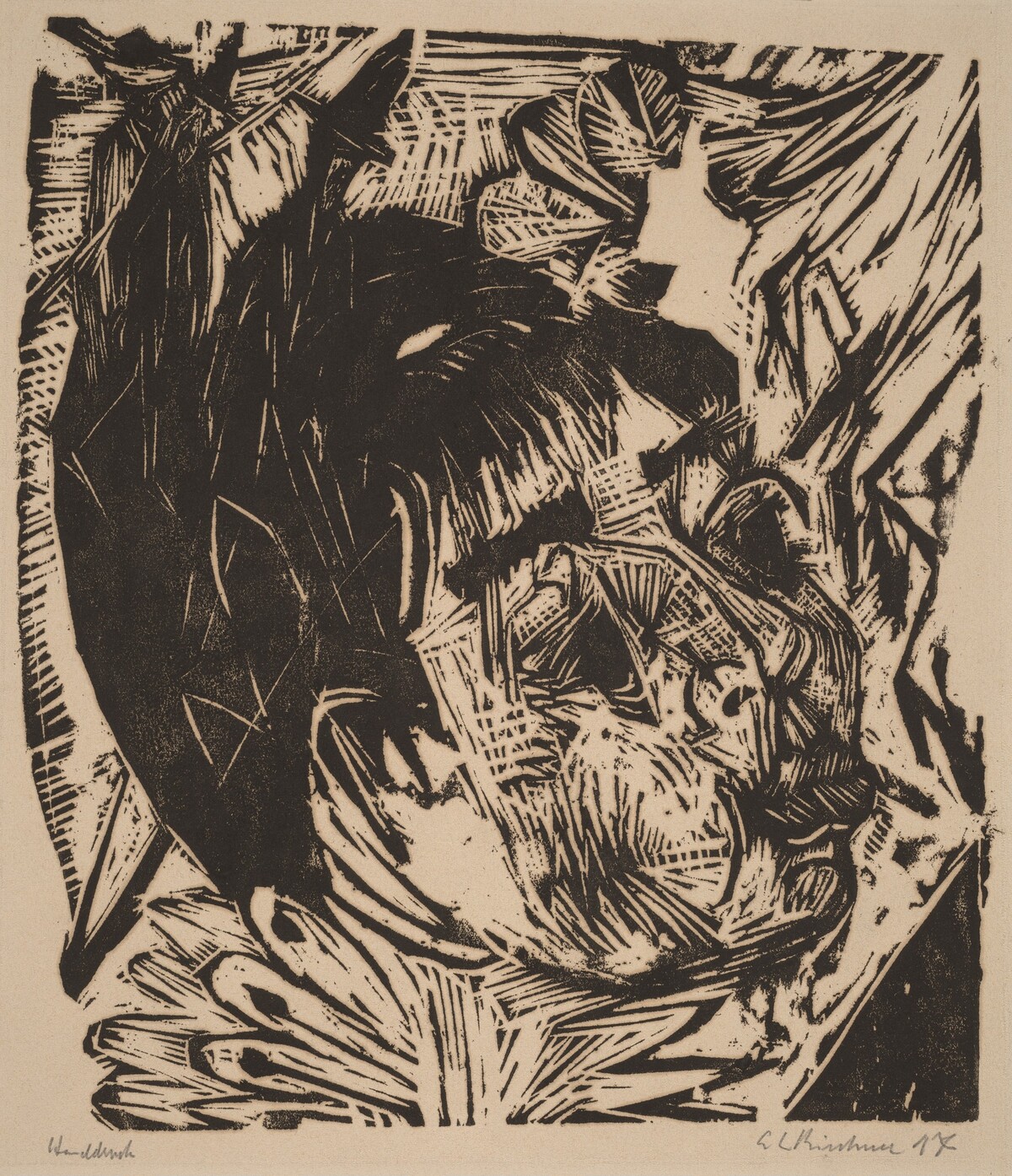 Wife of Professor Schaxel by Ernst Ludwig Kirchner