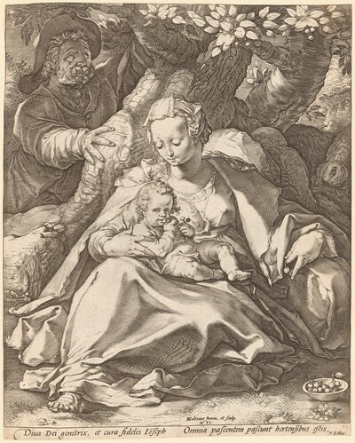 The Holy Family under a Cherry Tree