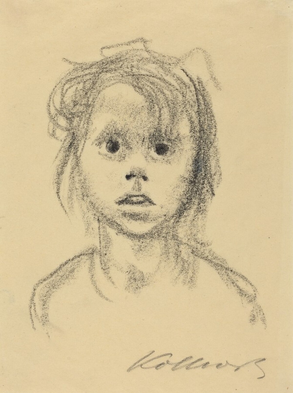 Child's Head by Käthe Kollwitz
