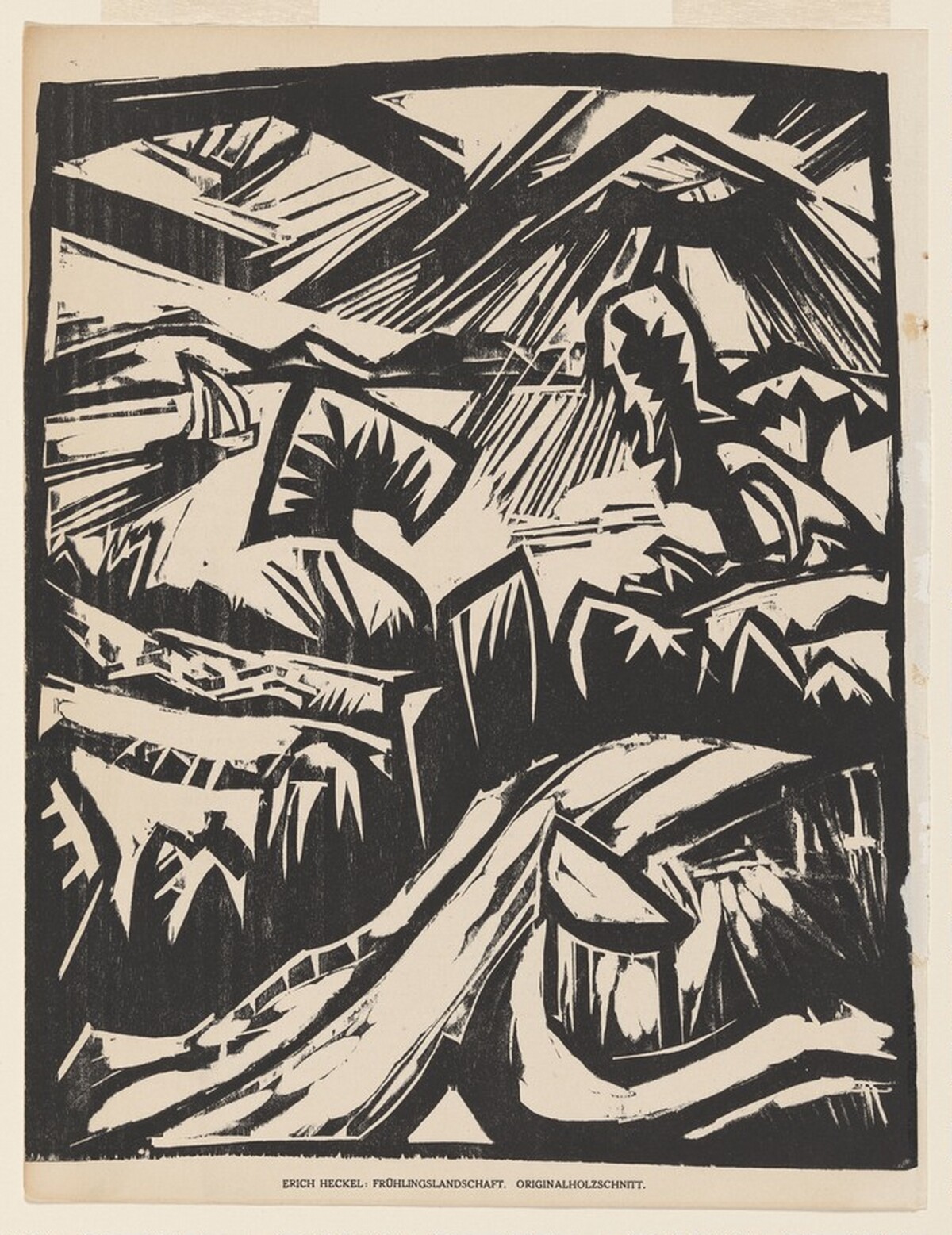 Frühlingslandschaft (Spring Landscape) by Erich Heckel