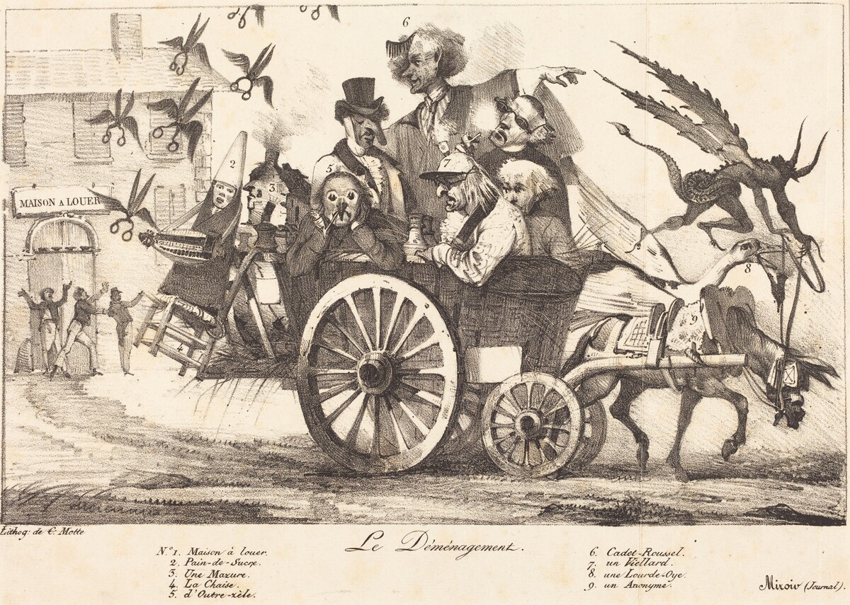 Le Déménagement de la Censure by Eugène Delacroix