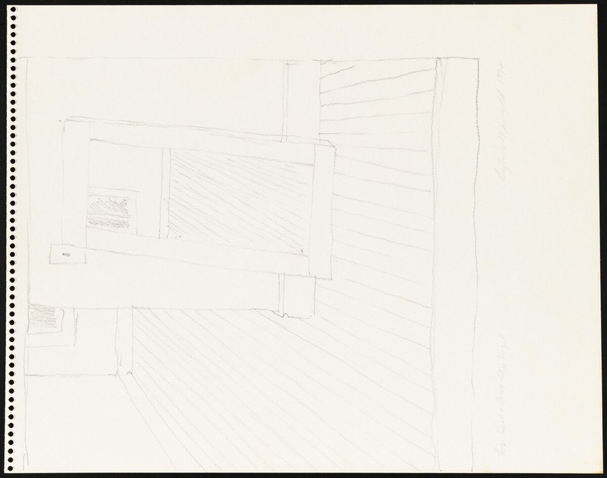 Untitled (Studio Corner) [recto] by Sylvia Plimack Mangold