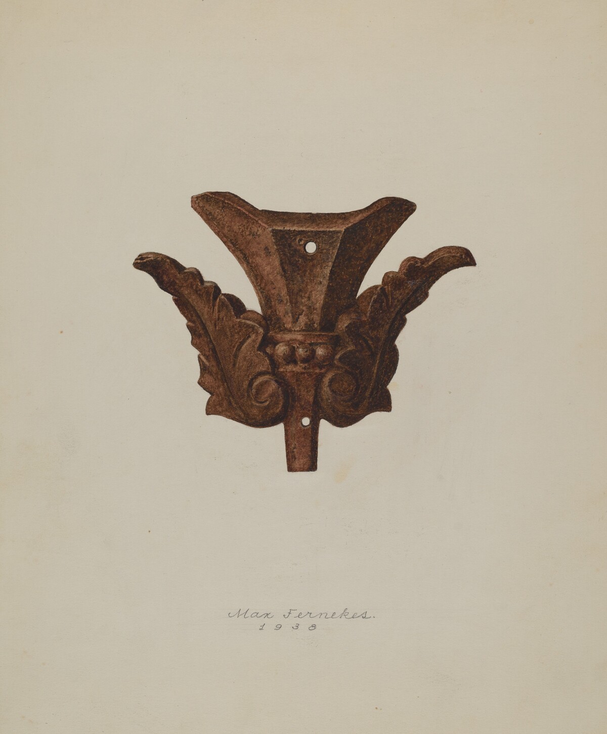 Ornamental Iron Leaf by Max Fernekes