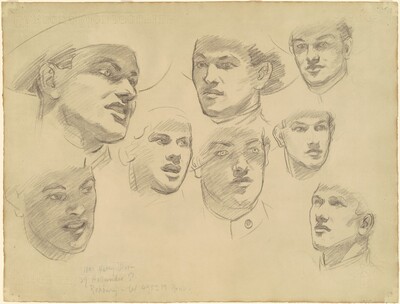 Studies for "Entering the War"