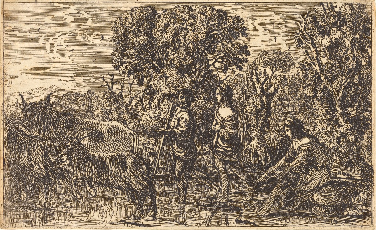 The Ford (Le passage du gué) by Claude Lorrain