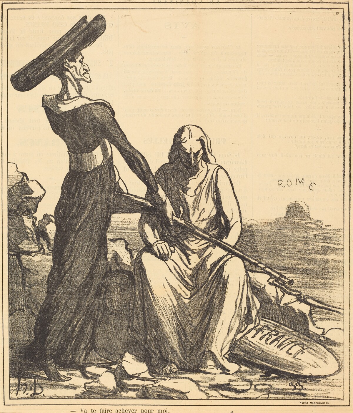 Va te faire achever pour moi by Honoré Daumier