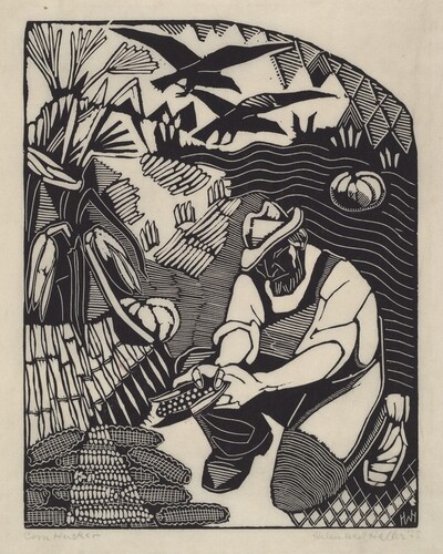 Corn Husker (right panel)