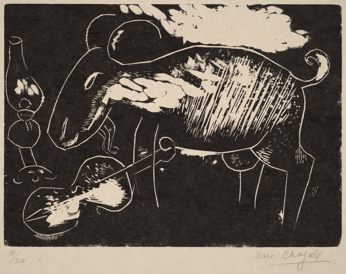 Goat with a Violin by Marc Chagall