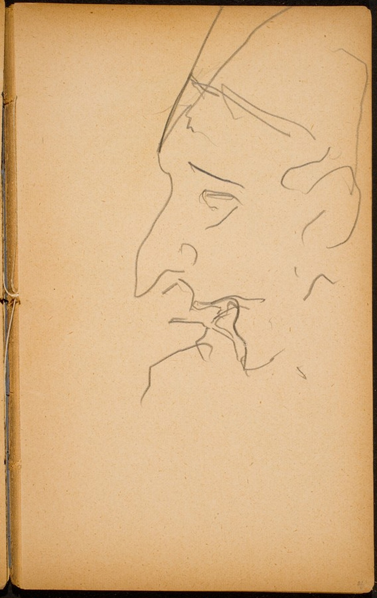 Männliche Bildnisstudie (Male Portrait) [p. 41] by Max Beckmann