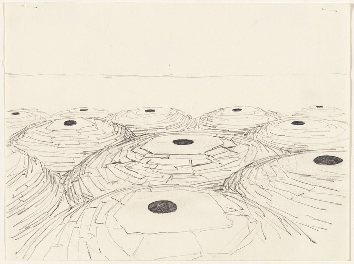 Roof I - Overview A by Andy Goldsworthy