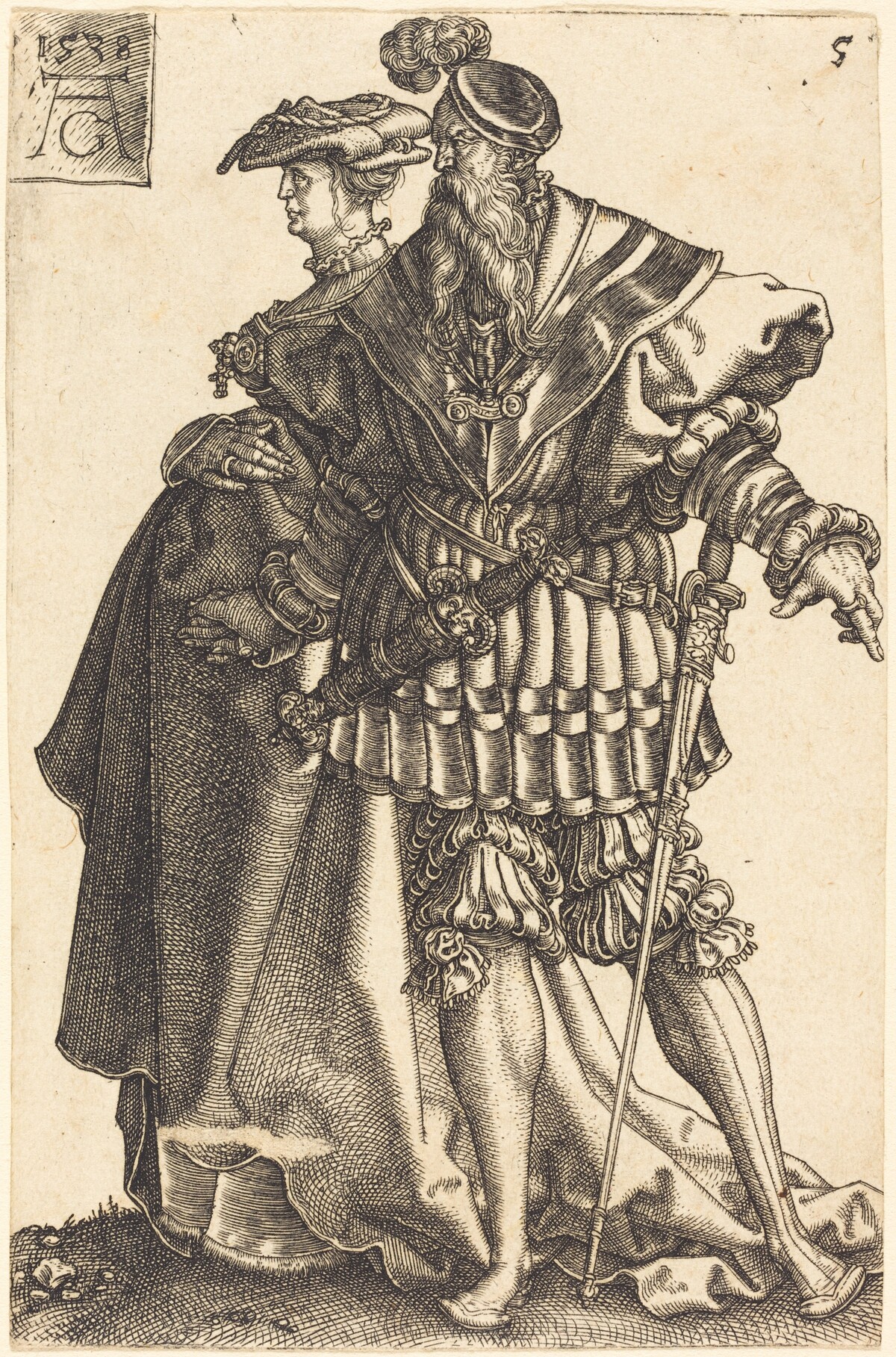 Large Wedding Dancers by Heinrich Aldegrever