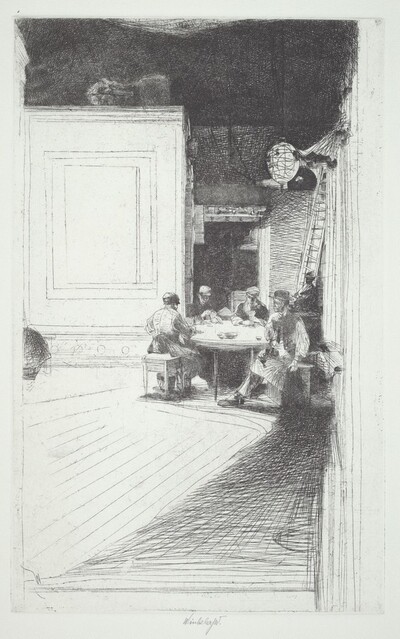 Chinese Card Players (plate B)