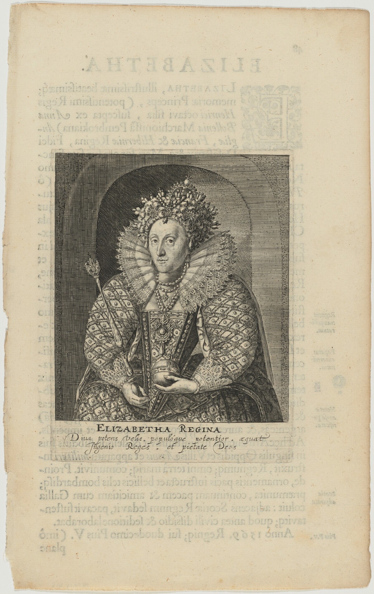 Queen Elizabeth by Willem de Passe and Magdalena de Passe