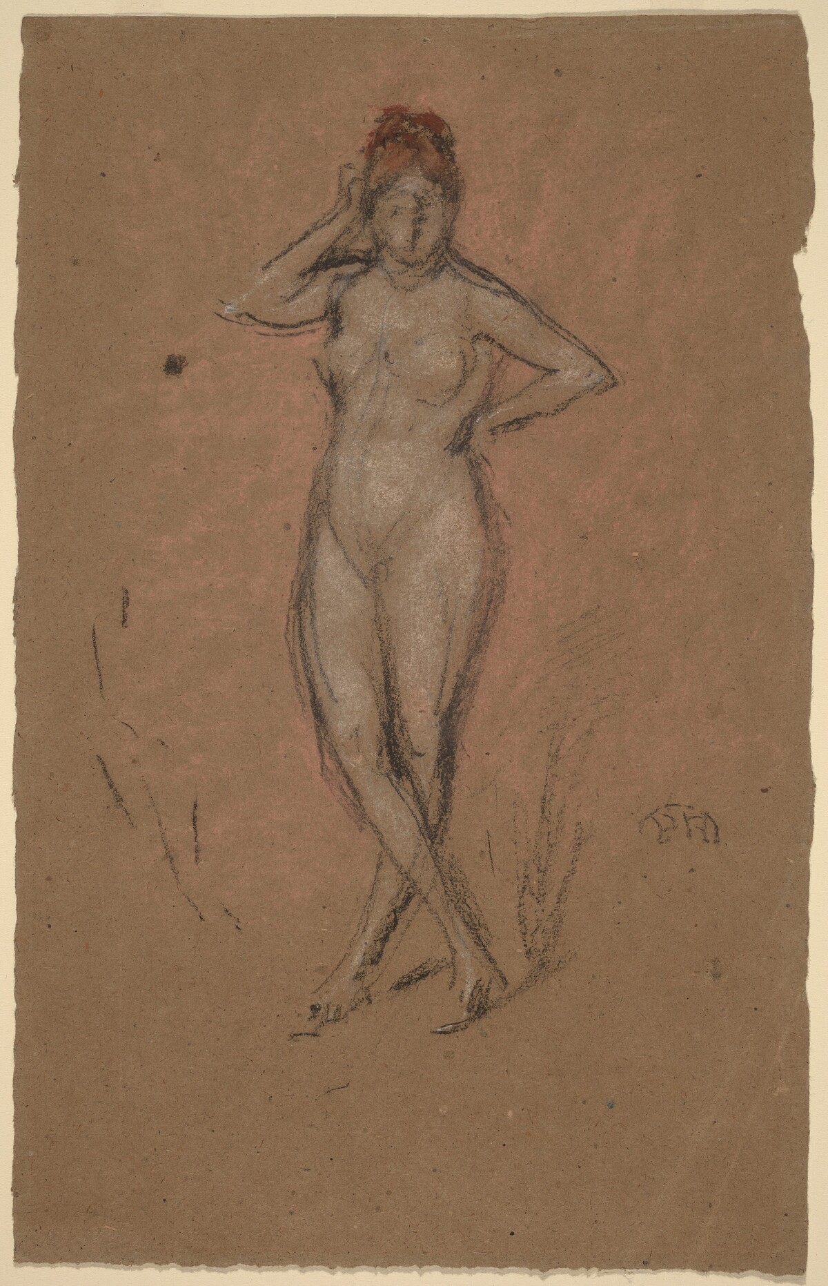 Nude Standing with Legs Crossed by James McNeill Whistler